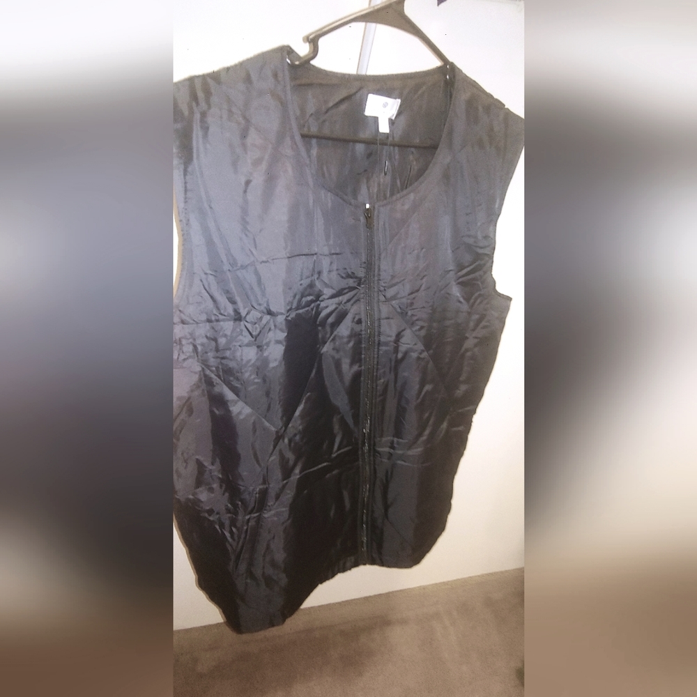 Socialite   Plus sz   Black Mae Puffer Vest